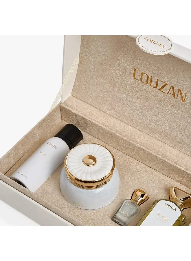 LOUZAN LUZ Glow Collection Luxury Perfume Gift Set – Premium Fragrance for Women & Men